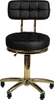 Kosmetikhocker Gold Am-961 Schwarz Produktbild-Vorschau 2
