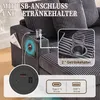 LVHOM rozkládací pohovka s LED a USB, manšestrové látkové Náhled obrázku produktu 3