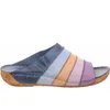 Gemini Damen Pantolette Clog Leder Keilabsatz Korkoptik Produktbild-Vorschau 7