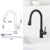 Granitspüle schwarz 70x45cm Set mit Küchenarmatur Produktbild-Vorschau 5