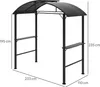 Altana grillowa 233 x 110 x 235 cm – wiatroszczelna, z Podgląd zdjęcia produktu 3