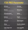 A list of technical specifications for an electric bicycle. Produktbild-Vorschau