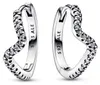 Stříbrné náušnice Pandora 925 Sparkling Wave 292545C01čiré Náhled obrázku produktu 3
