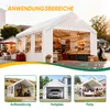 4x5m Partyzelt Festzelt Pavillon Carport Gartenzelt Produktbild-Vorschau 6