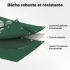 Telone Wiltec resistente alle intemperie verde scuro, Anteprima dell’immagine prodotto 10