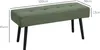 A green bench with black legs, with dimensions indicated by measurement lines and text. Produktbild-Vorschau