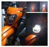Maska s LED světlometem pro motocykly, oranžová, s Náhled obrázku produktu 10