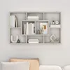 vidaXL Nástěnná police Concrete Grey 85x16x52,5 cm Dřevěný Náhled obrázku produktu 3