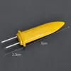 Maïskolvenhouder set, roestvrij staal, 8,3 cm, geel, 10 Productafbeelding-voorbeeld 5