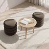 Pufa otwierana ze schowkiem welurowa 42 cm SNUGGO Brązowa Podgląd zdjęcia produktu 7