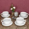 4er Set CREME Cappuccinotassen 200ml mit Untertassen Produktbild-Vorschau 5