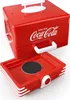 A red and white Coca-Cola branded hot dog steamer. Anteprima dell’immagine prodotto