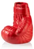 Vase en céramique, forme de gant de boxe, 19 cm, rouge, Voir les images du produit 1