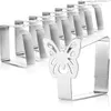 Metalen Tafelkleedklemmen 8x Premium - Moderne Tafelklemmen Produktbild-Vorschau 1