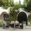vidaXL 5-tlg. Garten-Essgruppe mit Auflagen Poly Rattan Produktbild-Vorschau 2