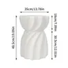 A white speckled side table with dimensions indicated by measurement lines and text. Anteprima dell’immagine prodotto