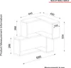Skye Decor, Bulut - White, Wandregale, Weiß, 45 x 55,4 x Produktbild-Vorschau 7
