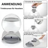 Katzentrinknapf,transparenter Haustier-Wasserbrunnen,2,8l Produktbild-Vorschau 4