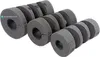 Three pipe insulation pieces are arranged diagonally on a white background. Produktbild-Vorschau