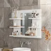 Koupelnová zrcadlová skříňka Vicco Wilbur Bílá 58.8 x 50 cm Náhled obrázku produktu 5