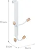 relaxdays Türhaken vierfach 5er Set Produktbild-Vorschau 4
