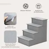 PawHut Haustiertreppe 4-stufige Hundetreppe Katzentreppe Produktbild-Vorschau 4