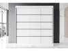 Easy4You R7 200 cm Weiß Schiebetüren Kleiderschrank Produktbild-Vorschau 3