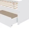vidaXL Lit en bois massif avec tiroirs pin blanc 90x200 cm Voir les images du produit 7