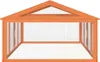 vidaXL Volný výběh hnědý 200x112,5x74 cm Borovicový masiv Náhled obrázku produktu 5