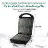 Emerio Sandwichtoaster XXL Family  4x Muschelform, Antihaft Anteprima dell’immagine prodotto 8