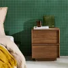 sweeek - 2er-Set Nachttische mit Holzlook und 2 Schubladen Produktbild-Vorschau 5