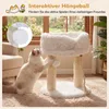 COSTWAY Katzenbaum in peluche, con tiragraffi, piattaforma Anteprima dell’immagine prodotto 5