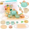 Holzspielzeug Küchenzubehör für Kinder Teeservice 15-teilig Produktbild-Vorschau 1