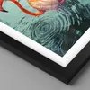 Gerahmtes Poster - Schwarzer Rahmen - Rosa Flamingos Wasser Produktbild-Vorschau 2