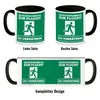 Glückwunsch zur Flucht du Verräterin Kaffeebecher Schwarz Produktbild-Vorschau 4