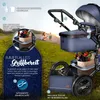 KIDUKU® 3 v 1 kočík modro-čierny cestovný kočík vrátane Náhľad obrázku produktu 7