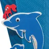 Schultüten-Bastelset Delfin 68 cm 6-eckig Rot(h)-Spitze Produktbild-Vorschau 3