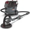 A dust-free drywall sanding system with a vacuum cleaner and a long-handled sander. Produktbild-Vorschau