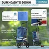 Heimfleiss Einkaufstrolley Blau – Klappbarer Hackenporsche, Produktbild-Vorschau 4