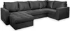 A U-shaped sectional sofa with a chaise lounge, shown from a slightly elevated angle against a white background. Produktbild-Vorschau