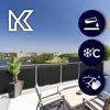 KADAX Balkonabdeckung Technorattan Balkonmatte 1x1m Produktbild-Vorschau 5