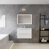 Badezimmerschrank 80cm Mineralguss Waschtisch mit Produktbild-Vorschau 3