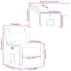 vidaXL Fauteuil relax électrique marron Tissu Voir les images du produit 7