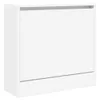 A white shoe cabinet against a white background. Produktbild-Vorschau