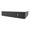 A black metal shelf bracket is shown against a white background. Produktbild-Vorschau