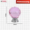 Domino Elegante Crystal Palace Möbelknopf 30mm in Chrom & Produktbild-Vorschau 4