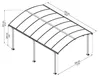 Palram - Canopia Aluminium Pavillon Tucson 5000 Anthrazit Produktbild-Vorschau 7