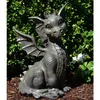 Drago da giardino XXL seduto - Statua di drago - Statua da Anteprima dell’immagine prodotto 5