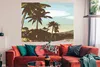 MuchoWow® Poster Strand - Palme - Berg 160x120 cm - Foto Produktbild-Vorschau 2