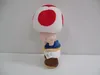 A plush toy of the character Toad from Nintendo's Super Mario franchise, shown from the side against a plain background. Anteprima dell’immagine prodotto